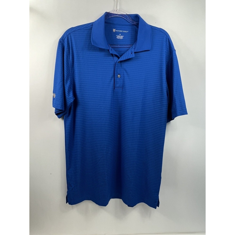 Oxford Golf Polo Men's Sz M Blue Short Sleeves‎